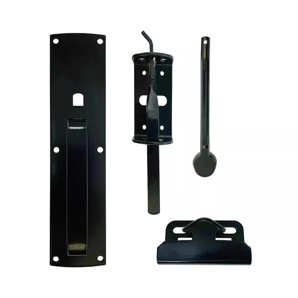 High Quality Black Steel SS304 Powder Coated Fence Gate Adjustable Gate Thumb Latch Set