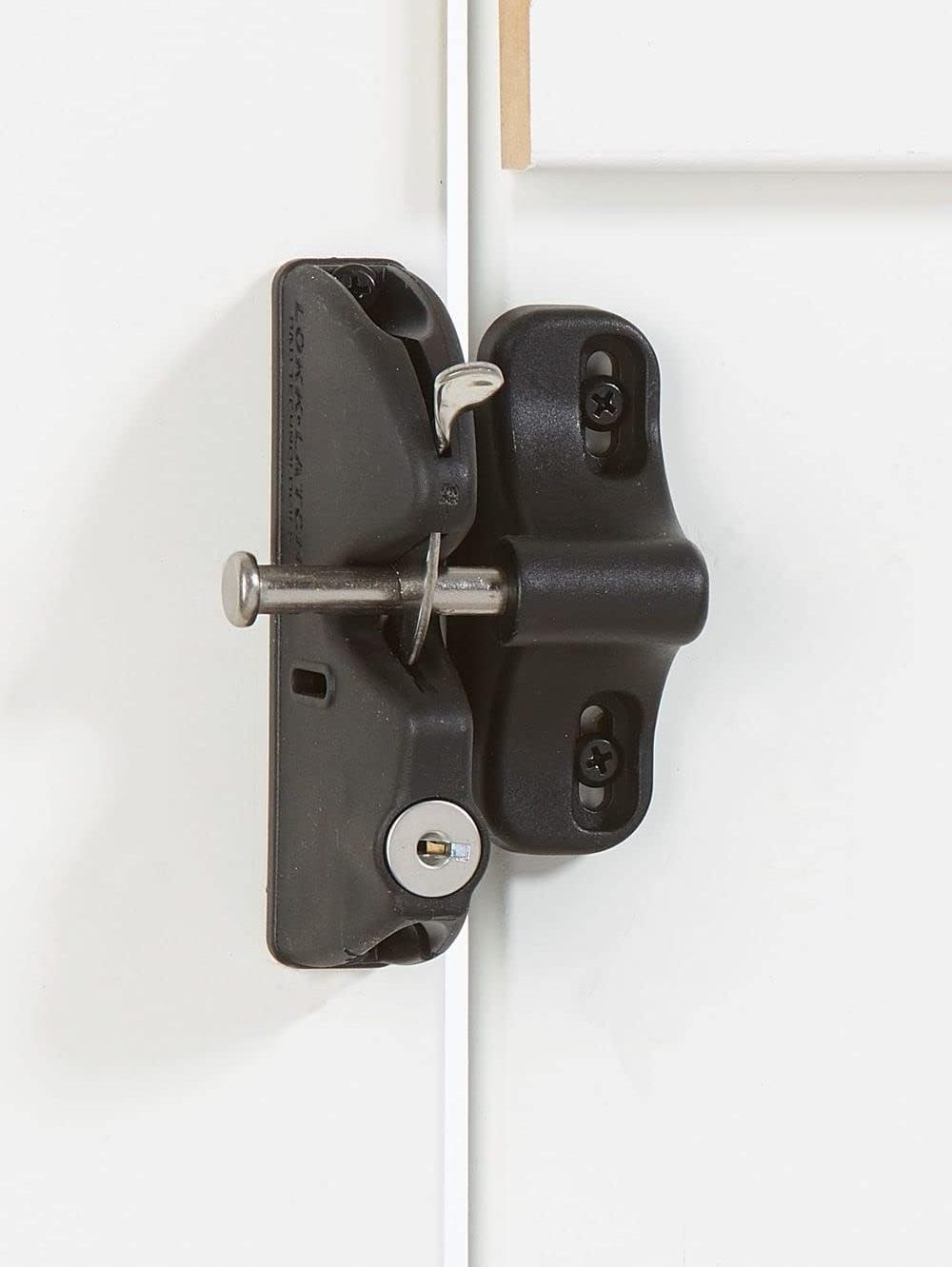 New Arrival Nylon Automatic Keyed Gate Lock Latch  Lockable Gravity Gate Latch