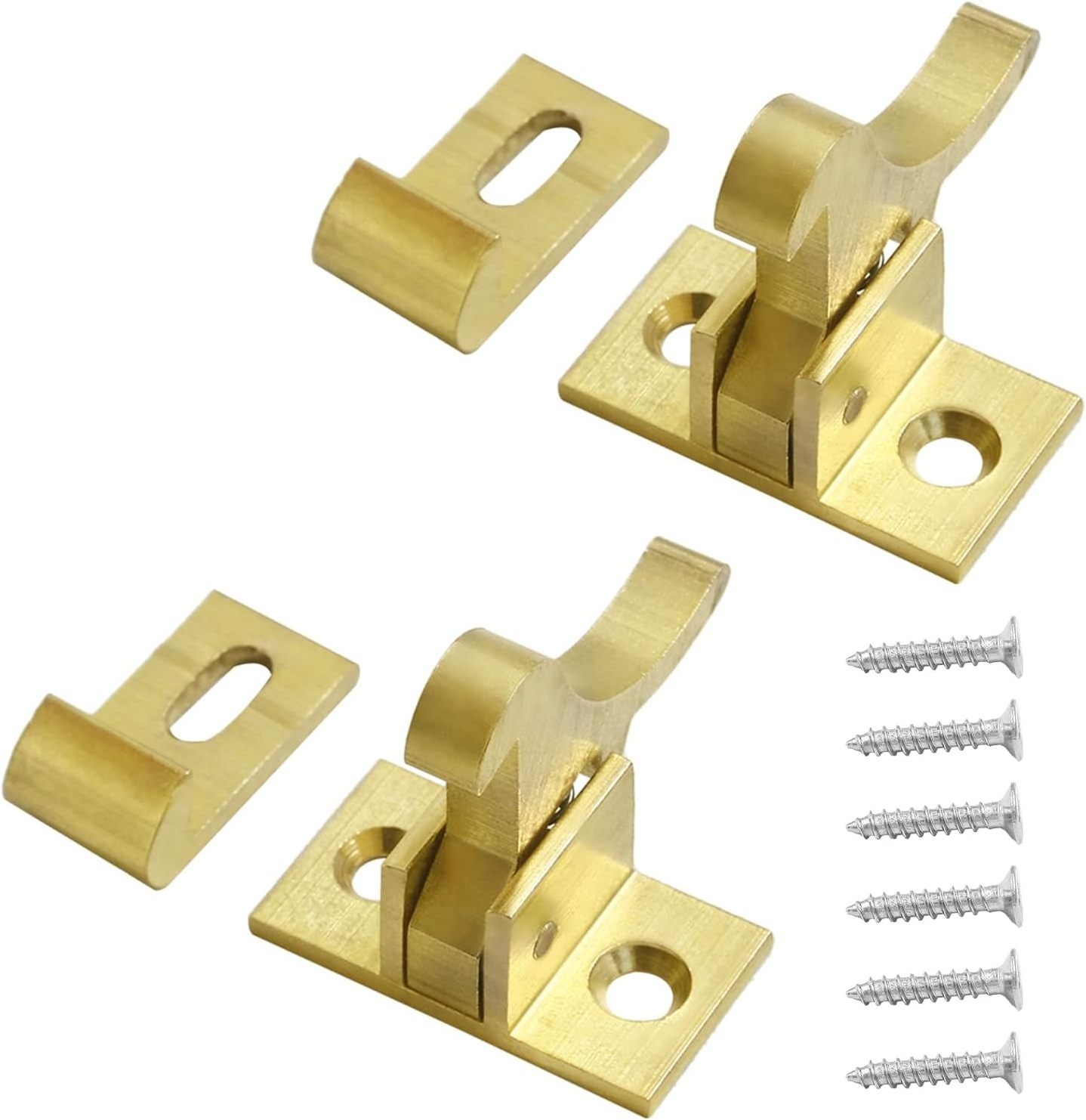 Brass Heavy Duty Elbow Latch Window Cabinet Door Latch for Home Office Cabinet Doors&Window