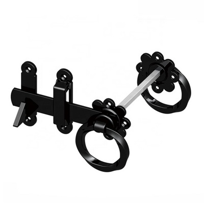 HILLMASTER New Design Two Sided Ring Gate Latch Garden Fence Gate Latch For Wooden Fences