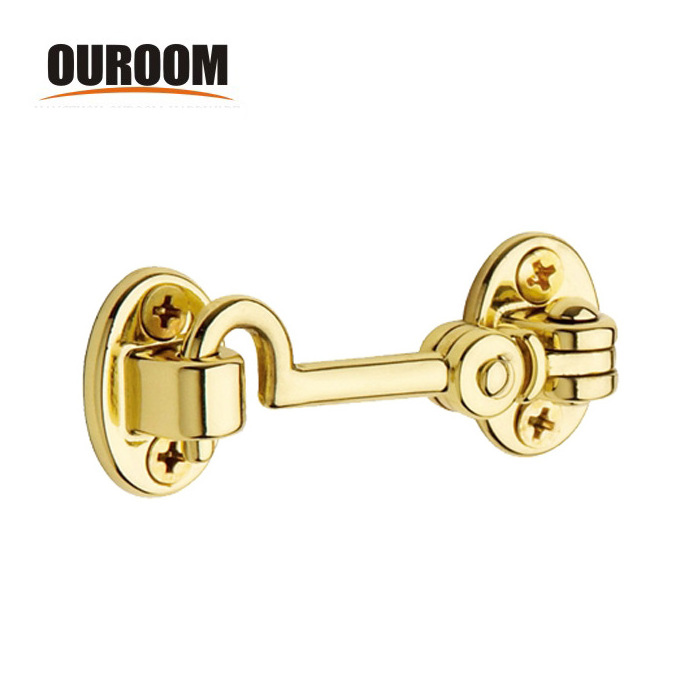 Wholesale magnetic zinc alloy swivel durable door lock gate cabin hook door hook