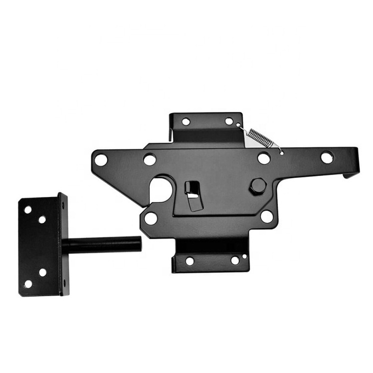 HILLMASTER Self Closing Farm Garden Gate Latch Two Sided PVC Fence Gate Latch