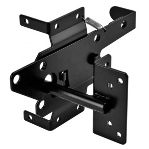 Self Locking  Post Mount Automatic Gravity Lever Wood Fence Gate Latches with Steel Gate Latch to Secure Pool