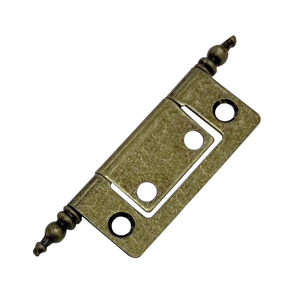 Antique Brass Non-Mortise Hinges For Cabinet Cupboard Door Furniture Reproduction Hardware