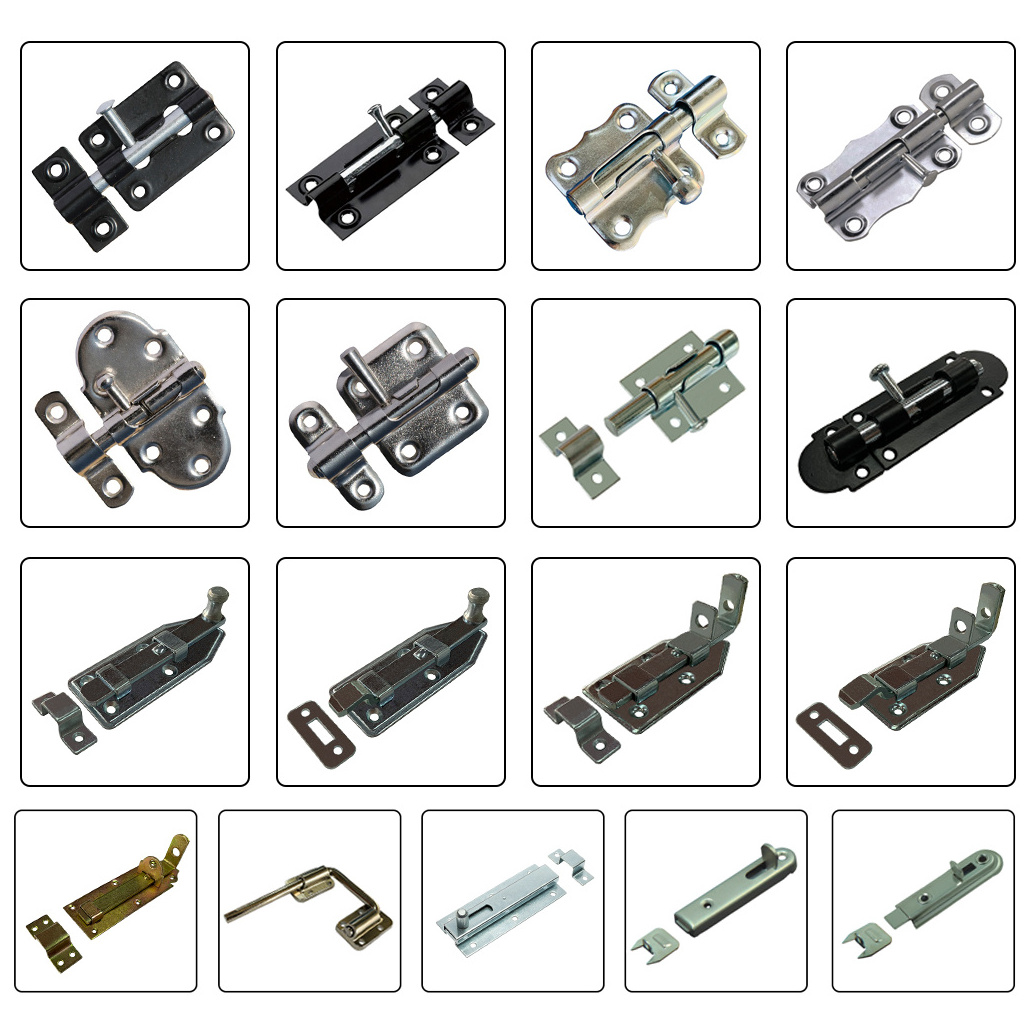 Light Duty Thickened  Steel Door Barrel Bolt Sliding Lock Latch Hardware for Garden Gate Shed Door Window