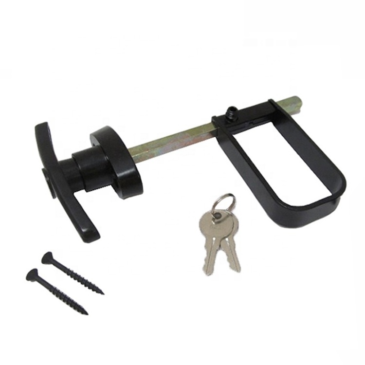 Shed Door Lock T-Handle Lock Kit Black  Shed Door Latch Shed Door Handle