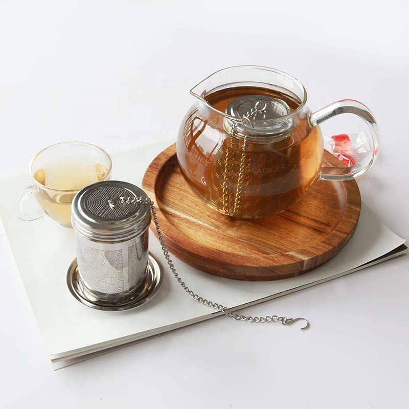 8/8 Stainless Steel Tea Strainer Extra Fine Mesh Tea Steeper for Brew Tea, Spices & Seasoning ,Loose Tea