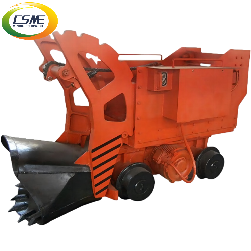 zq-17 Underground mini mucking machine /small portable wheel rock shovel loader air pneumatic rock loader for tunnel