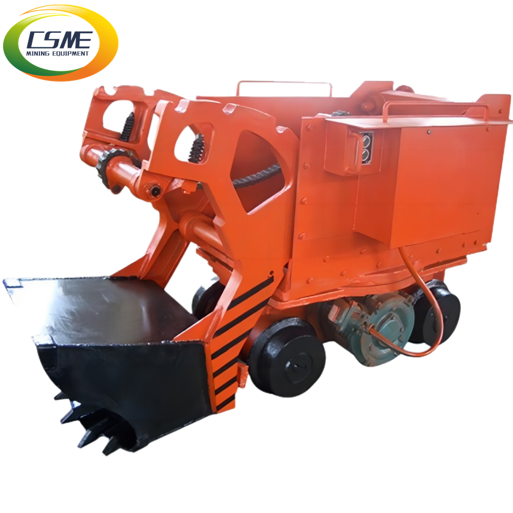 zq-17 Underground mini mucking machine /small portable wheel rock shovel loader air pneumatic rock loader for tunnel