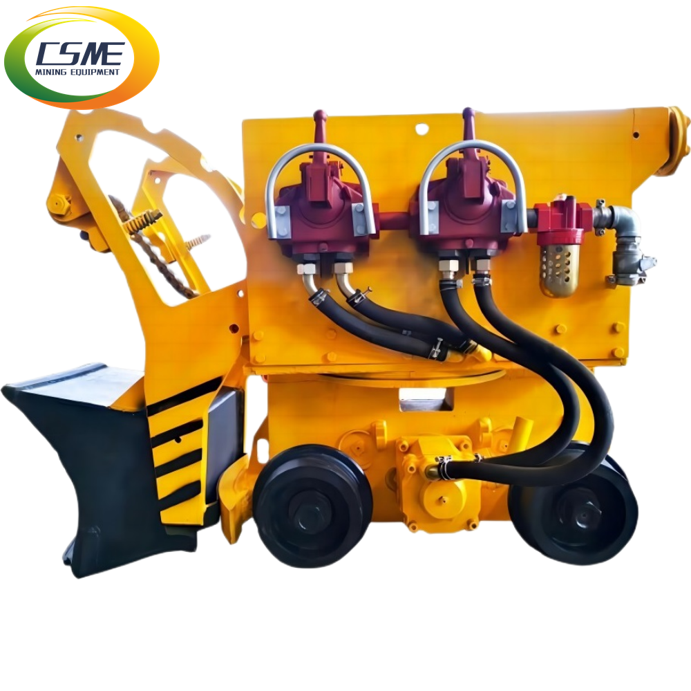 zq-17 Underground mini mucking machine /small portable wheel rock shovel loader air pneumatic rock loader for tunnel