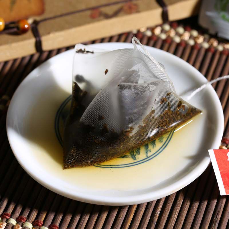 Chinese black tea round shape tea 4g with biodegradable tea bag easy brew