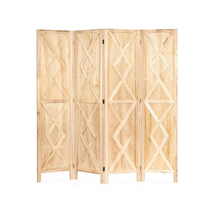 4 Panel Wood Room Divider,Rustic Folding Privacy Screens Room Divider