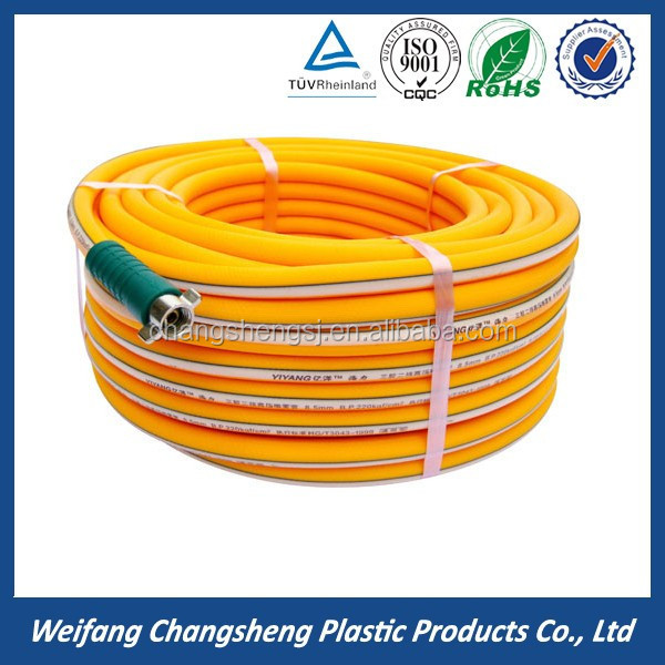 Factory Low Pressure Flexible LPG Gas Cooker Hose BBQ Natural Gas Regulator Hose Pipe Braided Propane PVC Gas Stove Hose Pipe