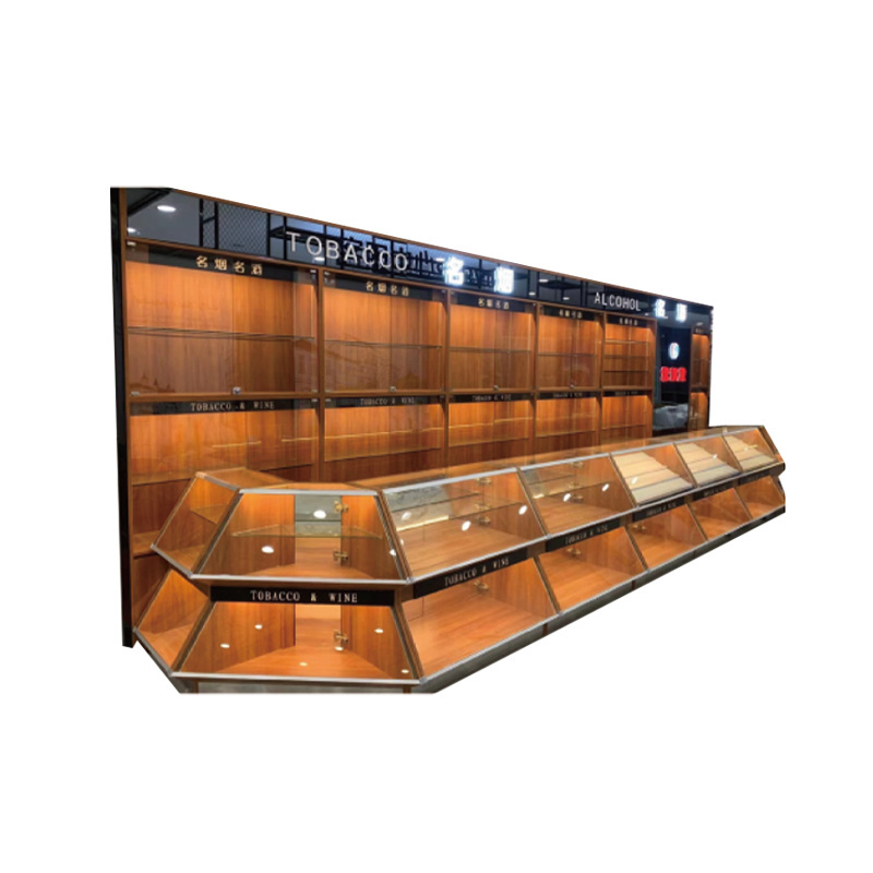 High-end Tea display cabinet commercial display cabinets design tobacco Wine display cabinet