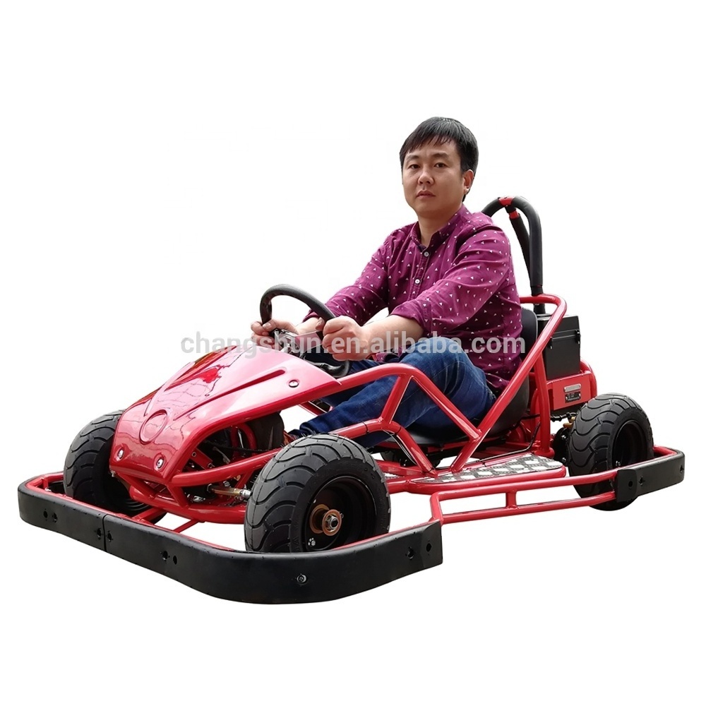 2021 New Mini Racking Electric Go Kart Differential Brushless Motor Shaft Driving Kids 2 seat racing go kart