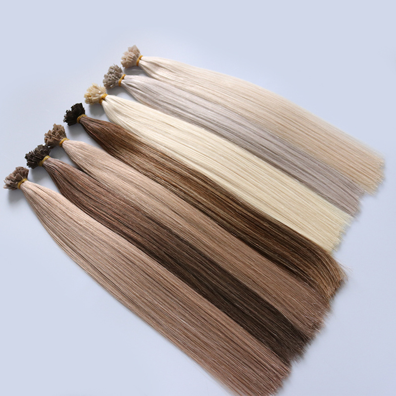 Changshunfa Double Drawn Italian Prebonded Flat Tip Hair Extensions Virgin Keratin Human Hair Extension