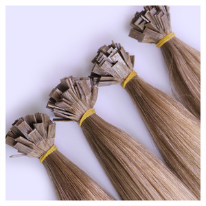 Changshunfa Double Drawn Italian Prebonded Flat Tip Hair Extensions Virgin Keratin Human Hair Extension