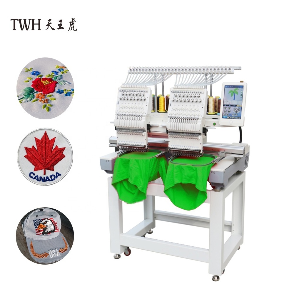 Customized 2head logo 10 needle embroidery machine