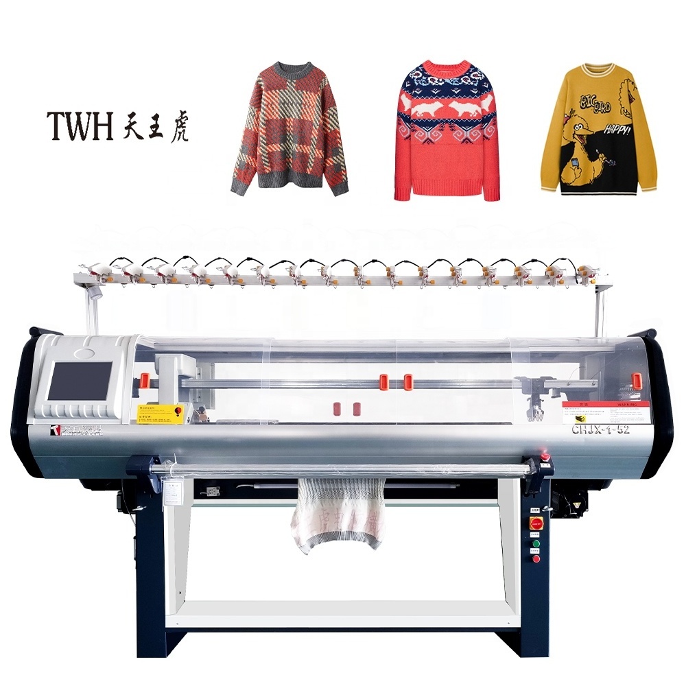 School uniform jacquard single system all sweater patterns flat computerized control system sweater knitting machine