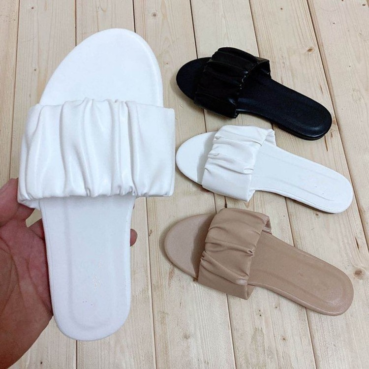 Low Moq Pu Leather Band Nude Design Full Colors Sublimation Flip Flop Blanks Flat Sandals Women Slipper Slides Low Heel Sandal