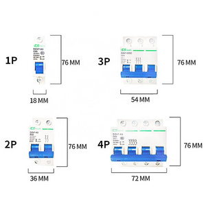 CNCSGK DZ47-63 1 2 3 4 pole MCB switch 1 2 3 4 6 10 16 20 25 32 40 50 63 amp dc ac electrical mini miniature circuit breakers