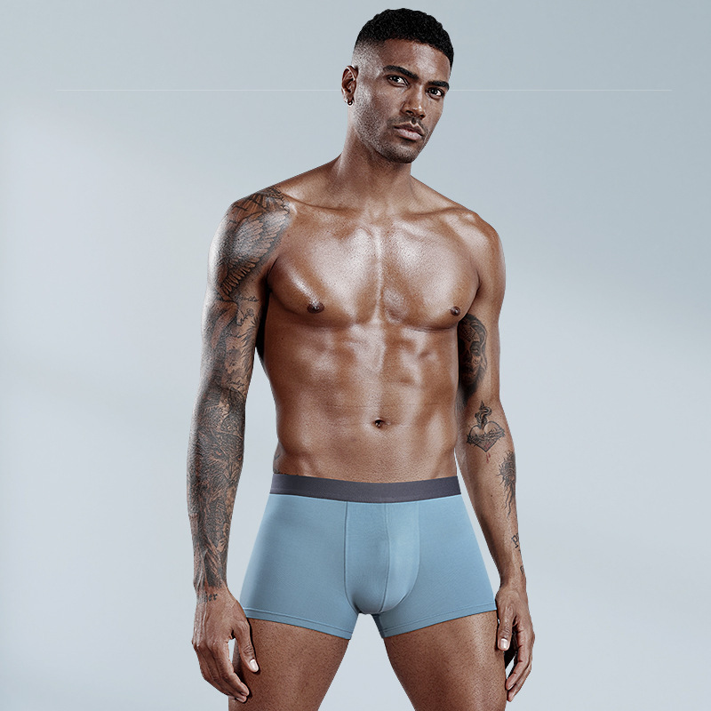 Hot Sale Ice Silk Cotton Short Underwear Import Briefs & Low Rise Men Boxer,Cotton Boxer Short For Men Mid Rise