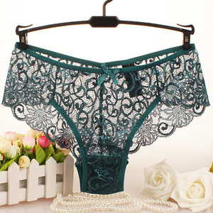 Market Best Selling Ladies Sexy Satin Ice Silk Woman Underwear Seamless Lace Panties Women's Panties