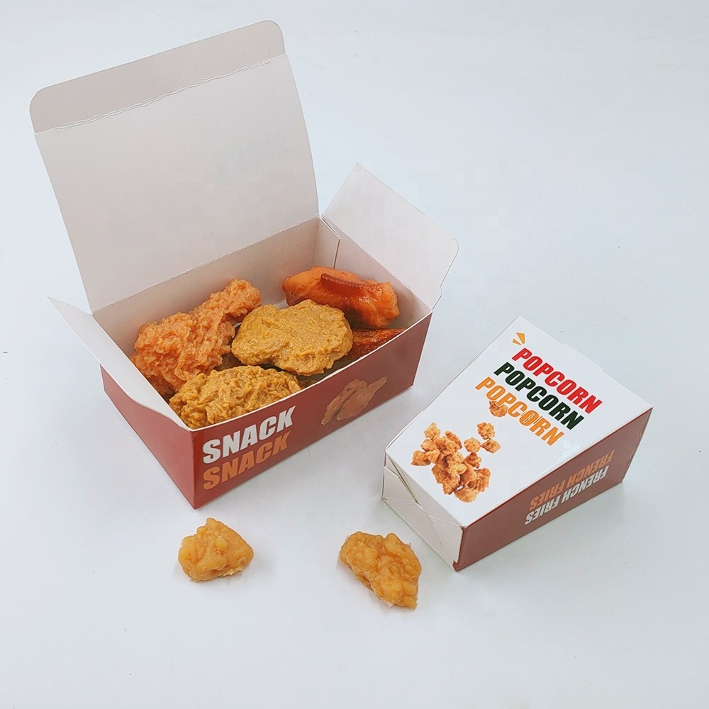 Custom Food Boxes French Fries Fried Chicken Barrel Nuggets Carton Paper Takeaway Food Packaging Food Box