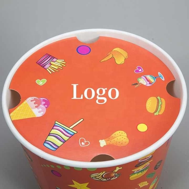 Wholesale Accept Sampling Family Bucket Fried Chicken Boxes Takeout Barrel Container KFC Fried Chicken Bucket with Customized