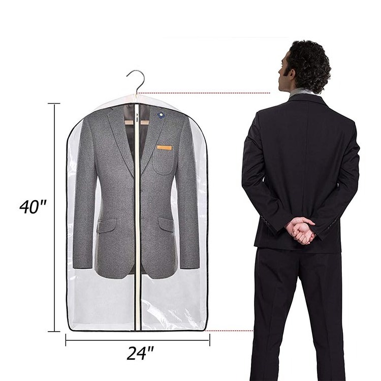 Custom Garment Bags for Closet Storage Hanging Clothes Cover for Coats Sweaters Shirts