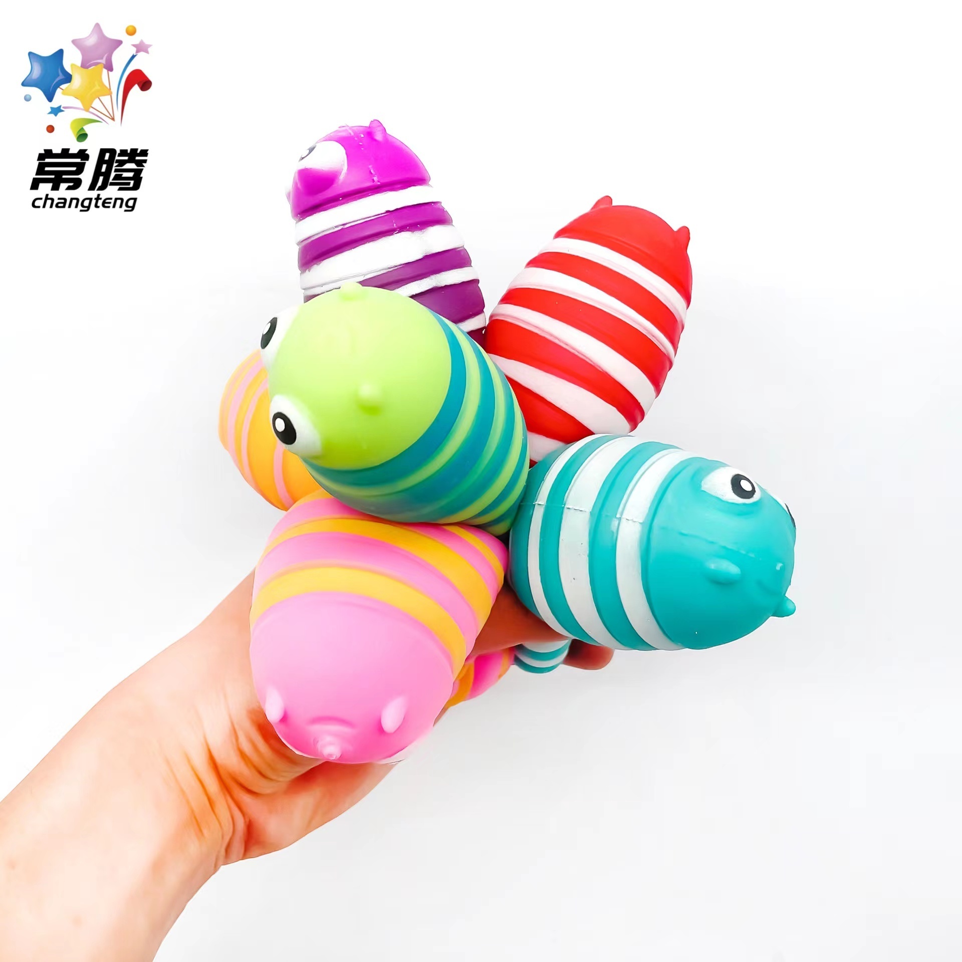 Hot New Arrival Cute Stress Relief TPR Soft Decompression Slug Hand Sensory Fidget Toy Slug Fidget Toy Squeeze Slug