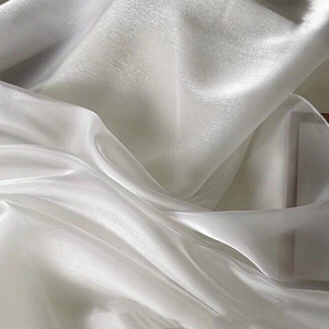 Wholesale Crystal Shiny Satin Organza Fabric Silky Liquid Organza Fabric For Dress Women Shirt