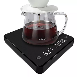 2022 New LED Kitchen Scale Black Hand Pour USB Timer  Espresso Coffee Drip Scale With Timer Baking Table