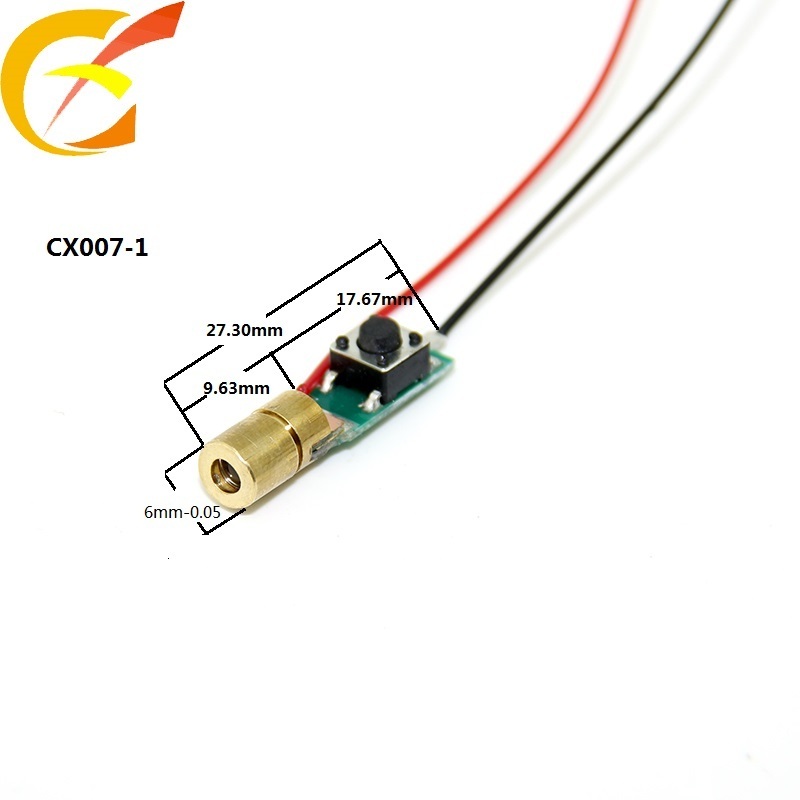 5V Laser Module Point Copper Semiconductor Laser Tube 6MM Red Laser