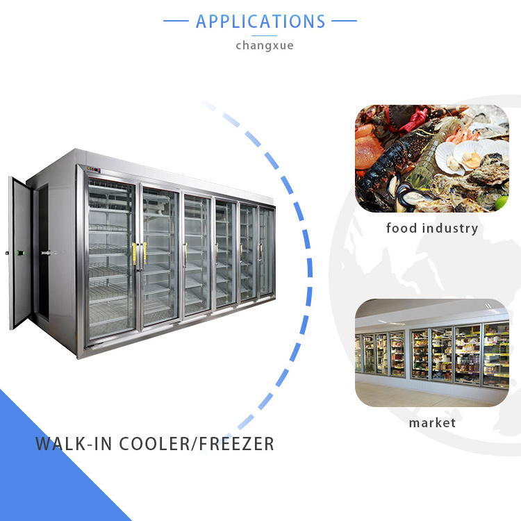 Changxue Walk-in Freezer Cold Room with Glass Door