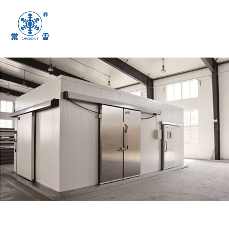 2024 Insulated double sliding door cold storage room door for fish manufacturers