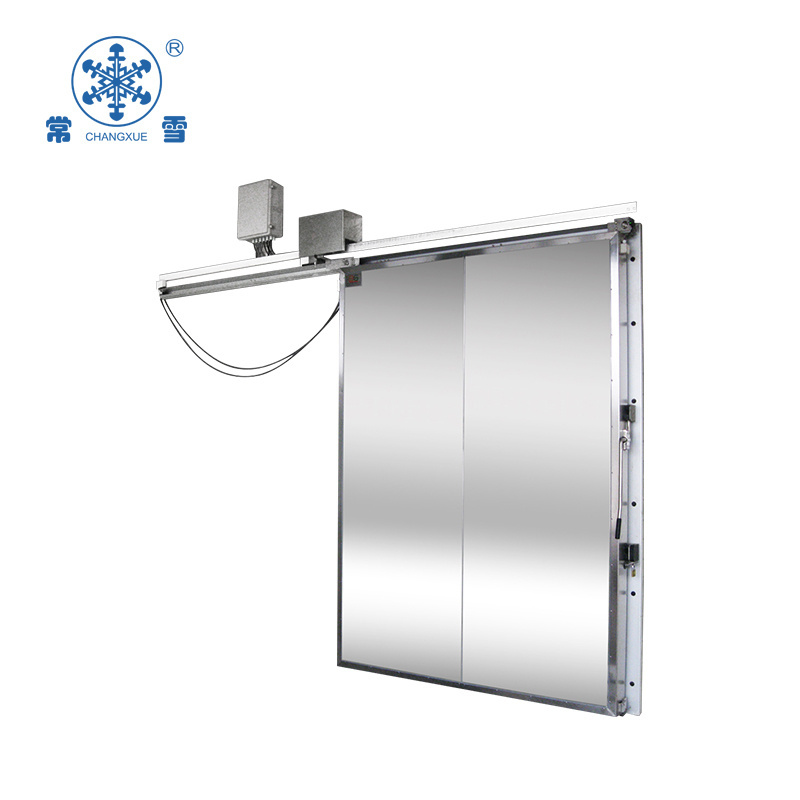 Sliding translation door for cold room and cold storage room