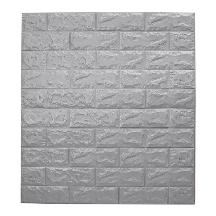 Tile that looks like brick 3d plaster wall panels,grey peel and stick wallpaper