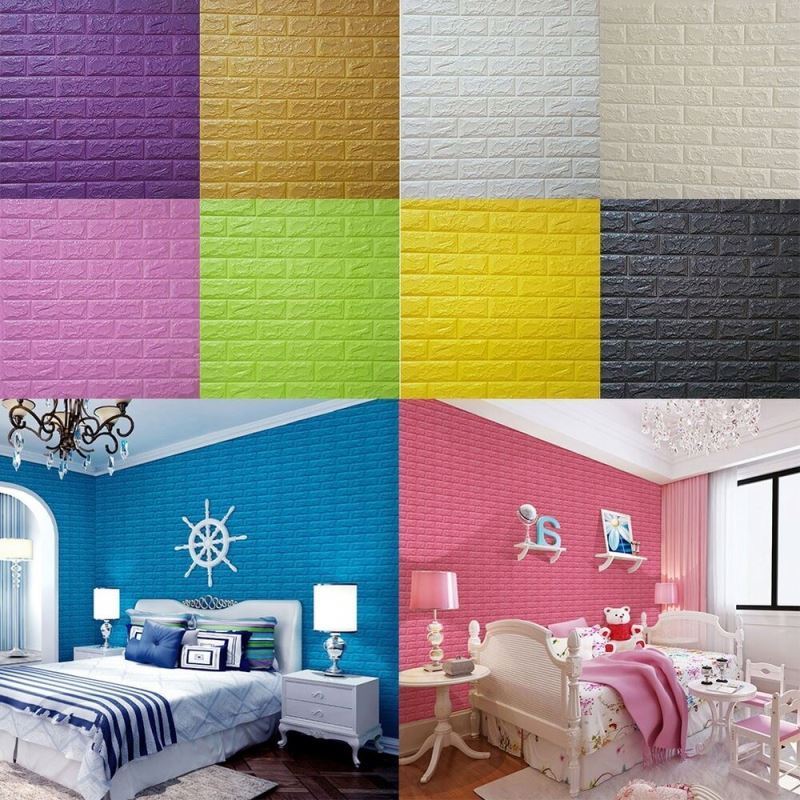 indoor faux brick wall Online 3D Wall Stickers 3D Wall Panels 3Ds Max Free  Pvc Rubber Wallpaper