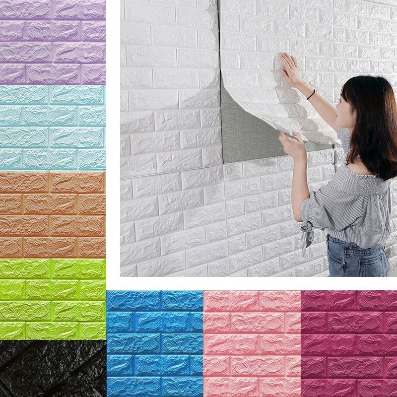 Wallpapers/Wall Coating Stickers DIY Decor Self-Adhesive Waterproof  3D Wall Sticker Brickwallpapers for living room 3d