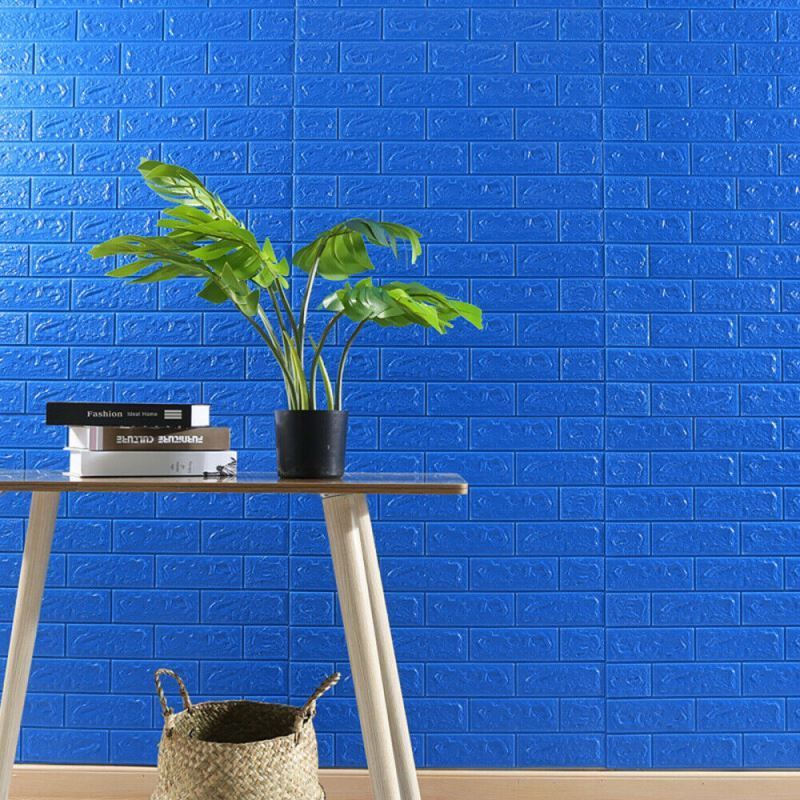 3D foam wallpaper Panels Self-Adhesive Wallpapers Peel and Stick Wall Sticker Tiles Cladding Indoor For Living Room Decoration