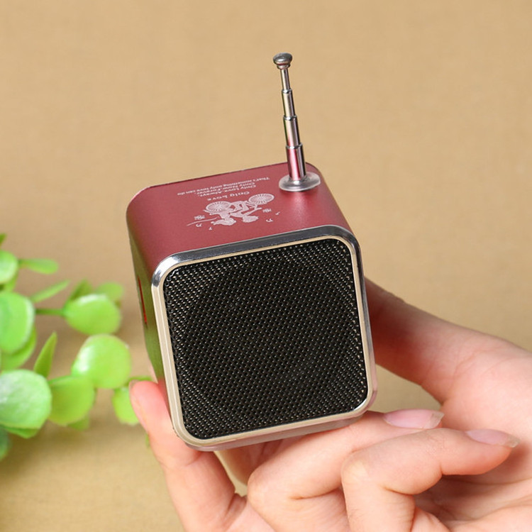 2024 TD-V26 Mini Radio Receiver Bluetooth Wireless Speakers Digital Fm Radio For PC Phone Mp3 Music Player Support Micro SD Card