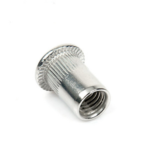 Wholesale Stainless Steel 304 316 Knurled Rivrt Nut Flat Head  Blind Rivet Nuts M3 M4 M5 M6 M8 M10 M12