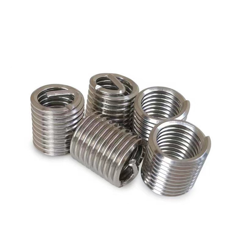 M2.5-M10 304 Stainless Steel Wire Thread Insert Nuts For Metal Wire Helical Screw Thread Repair Sleeve