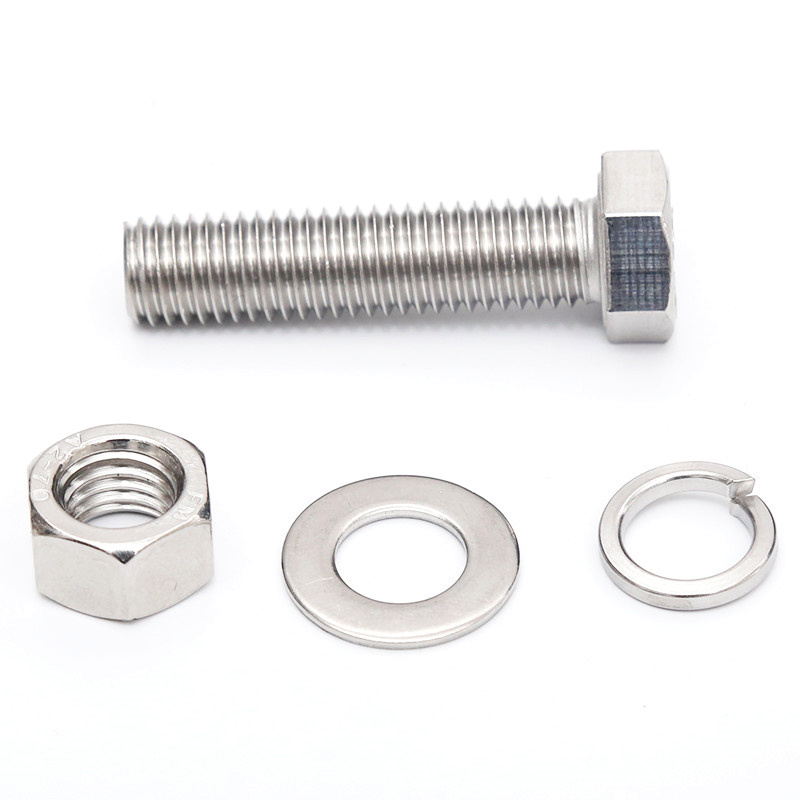 OEM OBM 304L/316L Stainless Steel Hexagon Head Bolts Grade 8.8 10.9 DIN933 Partial Half Thread Hex Bolts And Nuts