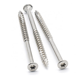 china Factory price SS304 SS316 SS316L SS410 Stainless Steel cylinder trimhead screws Torx wood screws deck screws