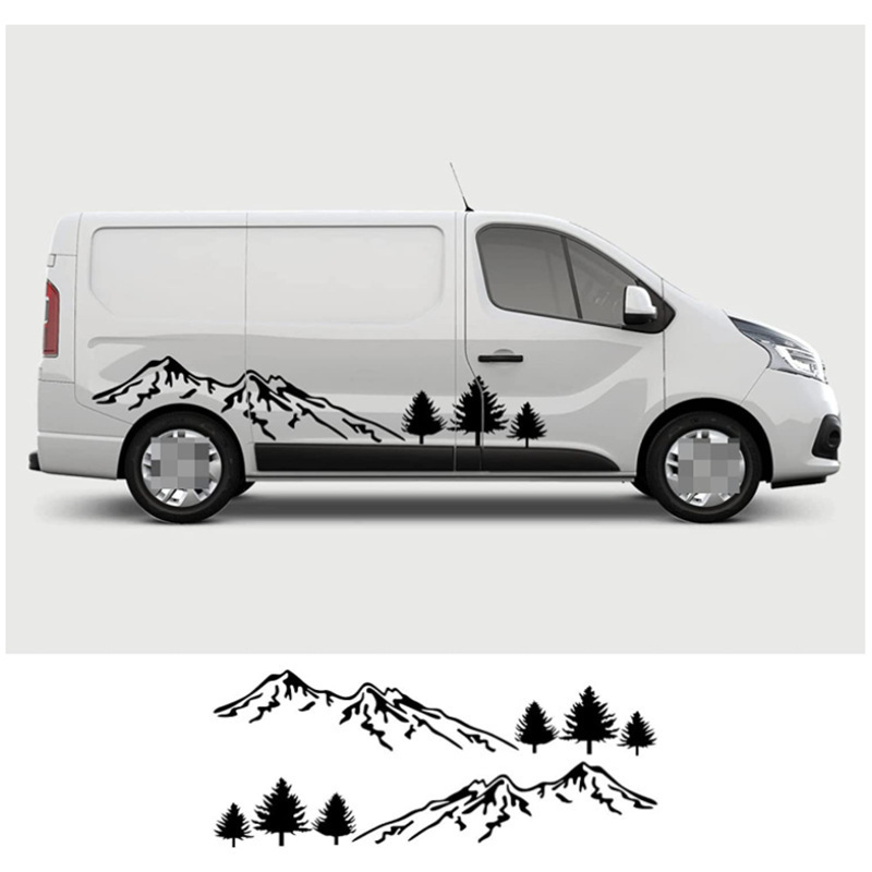 Applicable Renault Trafic car stickers Mountain Modified Decorative Body Decal Mountain Sticker