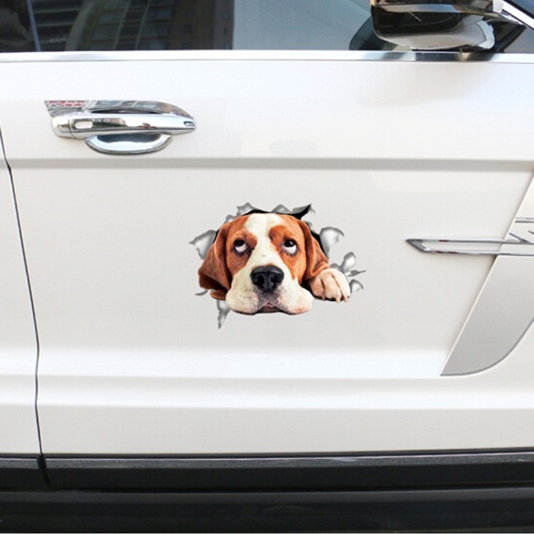 Lovely Dog Cat Car Sticker Pvc Decal Stickers Waterproof Car Styling Pet Decals For Wall Home Glass Window Door