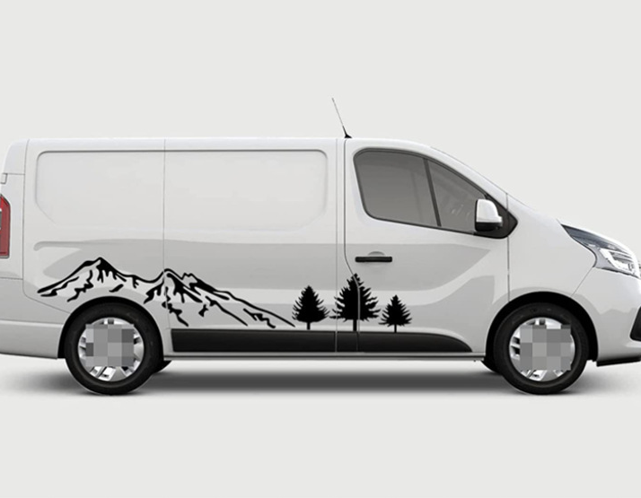 Applicable Renault Trafic car stickers Mountain Modified Decorative Body Decal Mountain Sticker