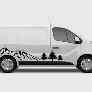 Applicable Renault Trafic car stickers Mountain Modified Decorative Body Decal Mountain Sticker